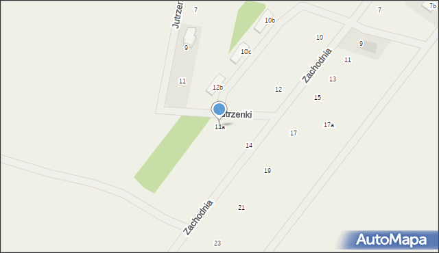 Wyględy, Zachodnia, 14a, mapa Wyględy