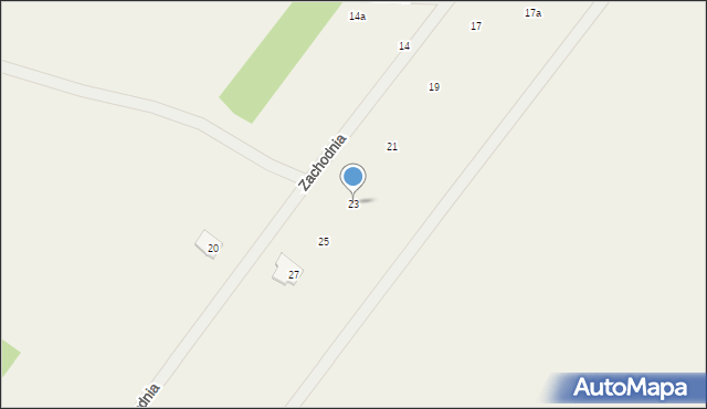 Wyględy, Zachodnia, 23, mapa Wyględy