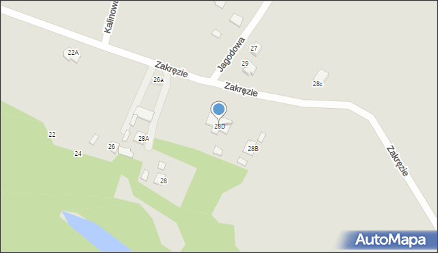 Wyszków, Zakręzie, 28D, mapa Wyszków