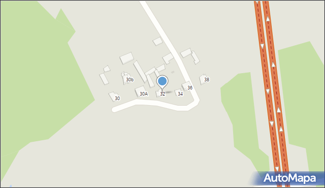 Wyszków, Zakręzie, 32, mapa Wyszków