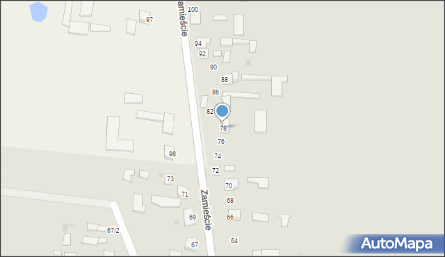 Wyszogród, Zamieście, 78, mapa Wyszogród