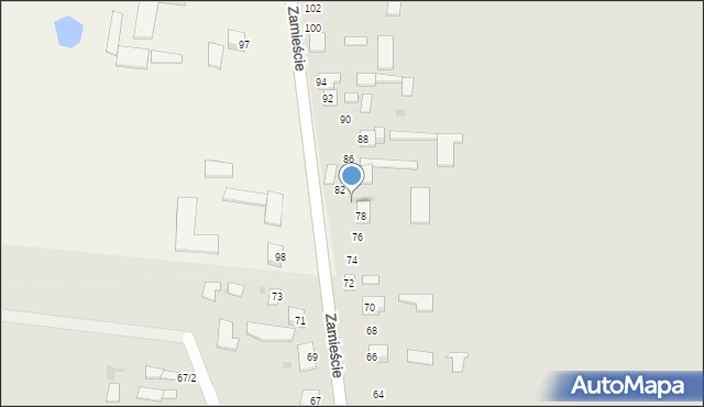 Wyszogród, Zamieście, 80, mapa Wyszogród