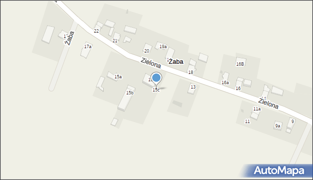 Żaba, Żaba, 15c, mapa Żaba