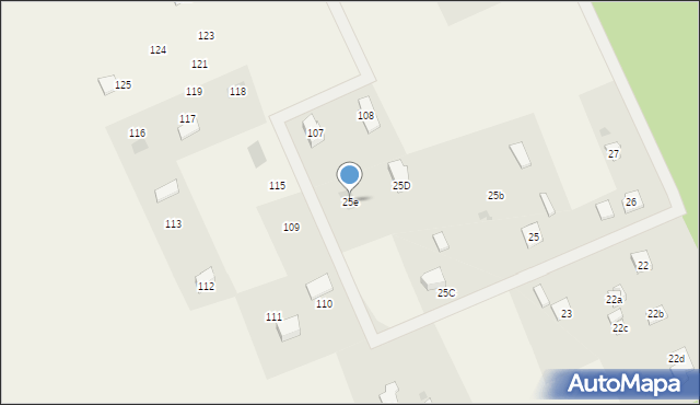 Zabagno, Zabagno, 25e, mapa Zabagno