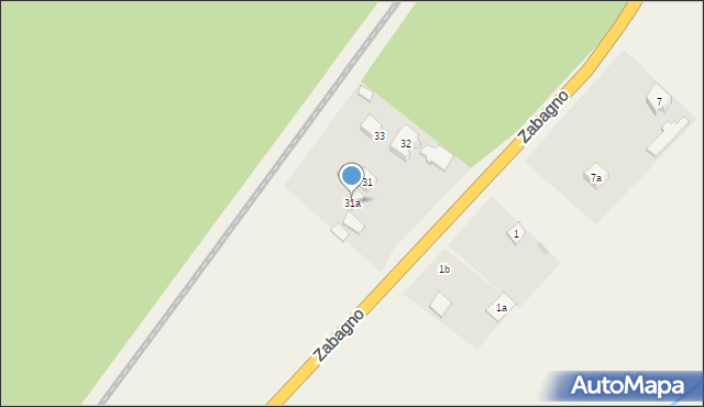 Zabagno, Zabagno, 31a, mapa Zabagno