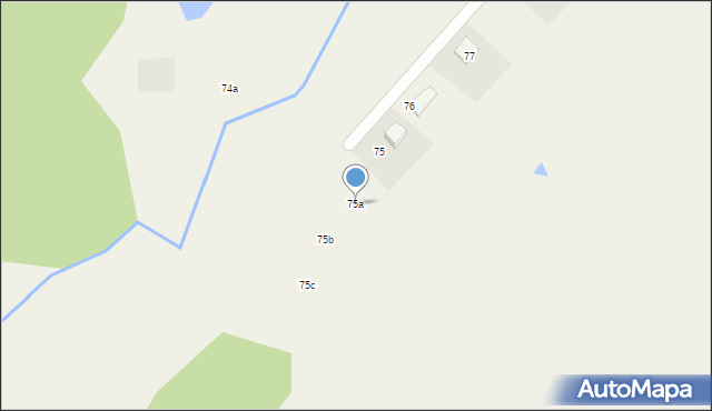 Zabagno, Zabagno, 75a, mapa Zabagno