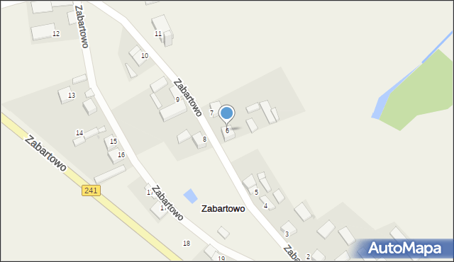 Zabartowo, Zabartowo, 6, mapa Zabartowo