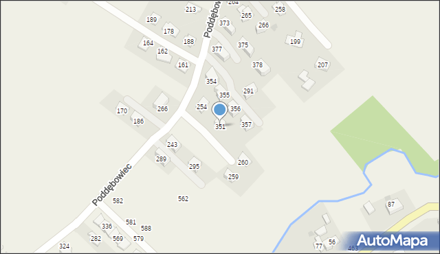 Zabawa, Zabawa, 351, mapa Zabawa