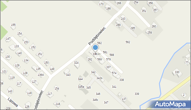 Zabawa, Zabawa, 567, mapa Zabawa