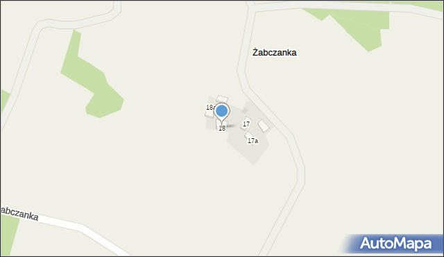 Żabczanka, Żabczanka, 18, mapa Żabczanka