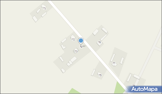 Żabcze, Żabcze, 74, mapa Żabcze