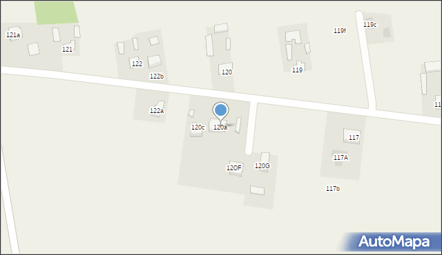 Żabia Wola, Żabia Wola, 120a, mapa Żabia Wola