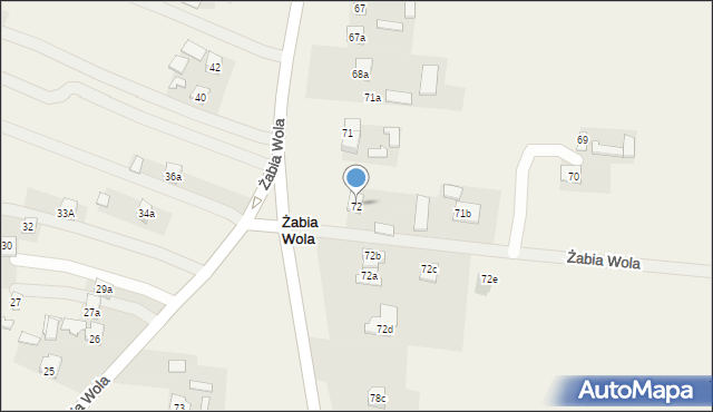 Żabia Wola, Żabia Wola, 72, mapa Żabia Wola