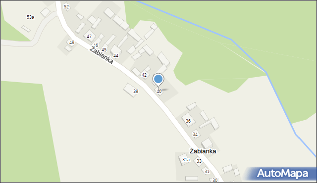 Żabianka, Żabianka, 40, mapa Żabianka