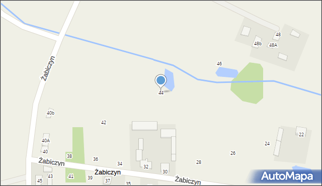 Żabiczyn, Żabiczyn, 44, mapa Żabiczyn