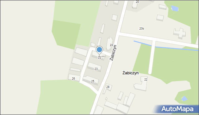 Żabiczyn, Żabiczyn, 21, mapa Żabiczyn