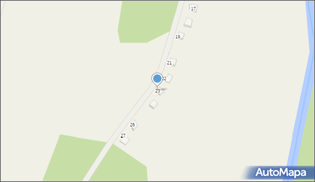 Ząbie, Ząbie, 23, mapa Ząbie