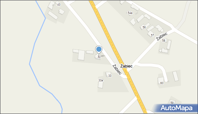 Żabiec, Żabiec, 31, mapa Żabiec