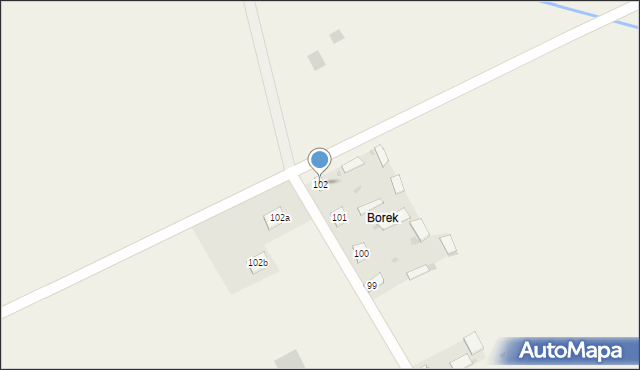 Zabiele, Zabiele, 102, mapa Zabiele