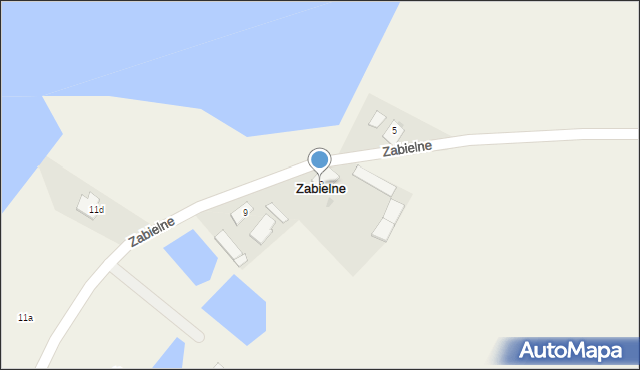 Zabielne, Zabielne, 8, mapa Zabielne