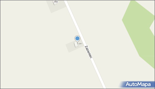 Żabieniec, Żabieniec, 2j, mapa Żabieniec