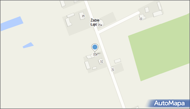 Żabieniec, Żabieniec, 32a, mapa Żabieniec