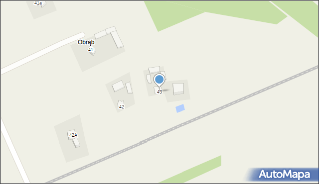 Żabieniec, Żabieniec, 43, mapa Żabieniec