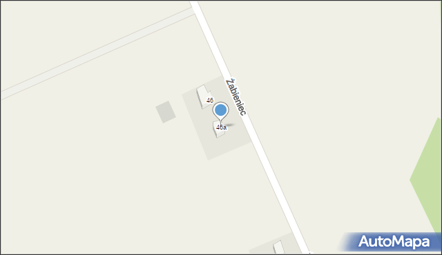 Żabieniec, Żabieniec, 46a, mapa Żabieniec