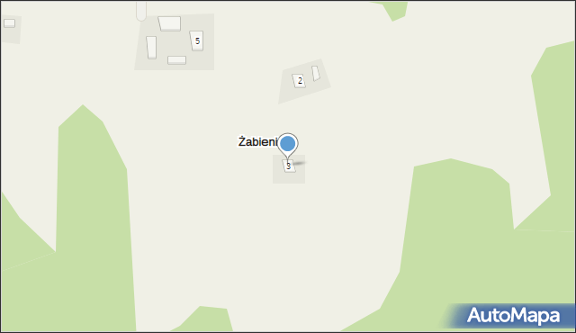 Żabieniec, Żabieniec, 3, mapa Żabieniec