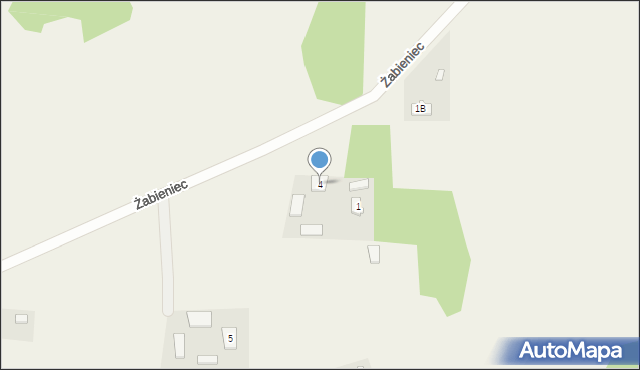 Żabieniec, Żabieniec, 4, mapa Żabieniec