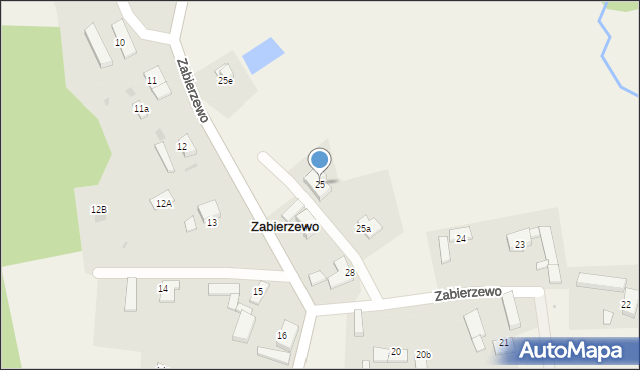 Zabierzewo, Zabierzewo, 25, mapa Zabierzewo