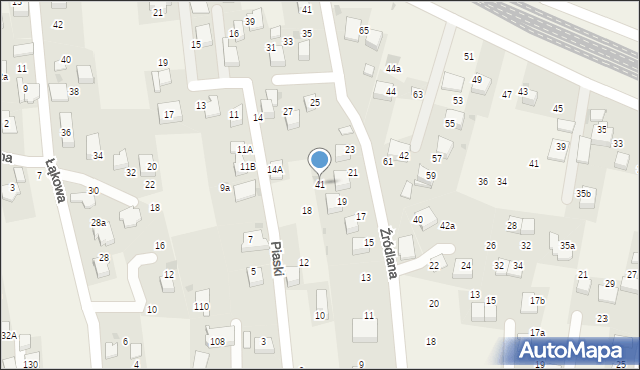 Zabierzów, Zawiła, 41, mapa Zabierzów