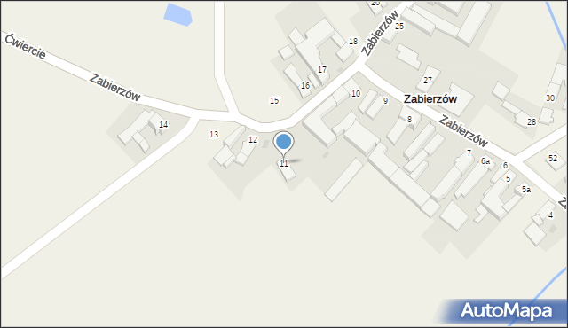 Zabierzów, Zabierzów, 11, mapa Zabierzów