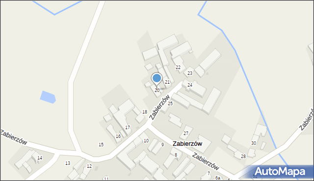 Zabierzów, Zabierzów, 20, mapa Zabierzów