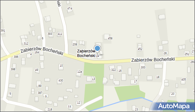 Zabierzów Bocheński, Zabierzów Bocheński, 14, mapa Zabierzów Bocheński