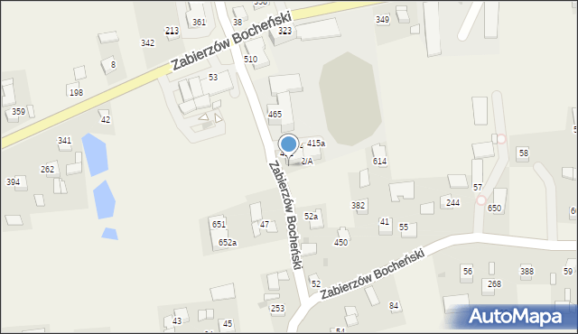Zabierzów Bocheński, Zabierzów Bocheński, 412b, mapa Zabierzów Bocheński