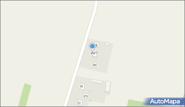 Żabin, Żabin, 95A, mapa Żabin