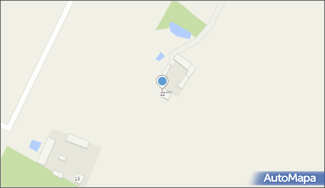 Żabin Łukowski, Żabin Łukowski, 12, mapa Żabin Łukowski