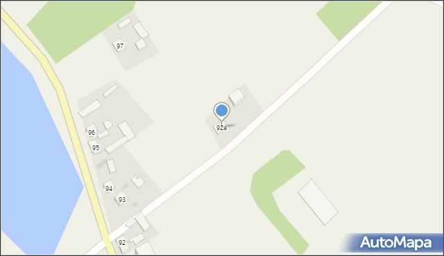 Żabiny, Żabiny, 92a, mapa Żabiny