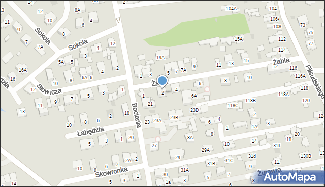 Ząbki, Żabia, 2, mapa Ząbki