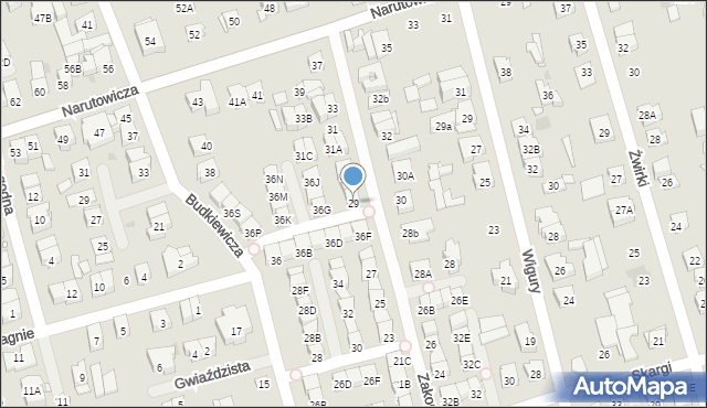 Ząbki, Zakopiańska, 29, mapa Ząbki