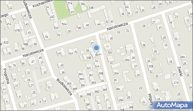 Ząbki, Zakopiańska, 33, mapa Ząbki