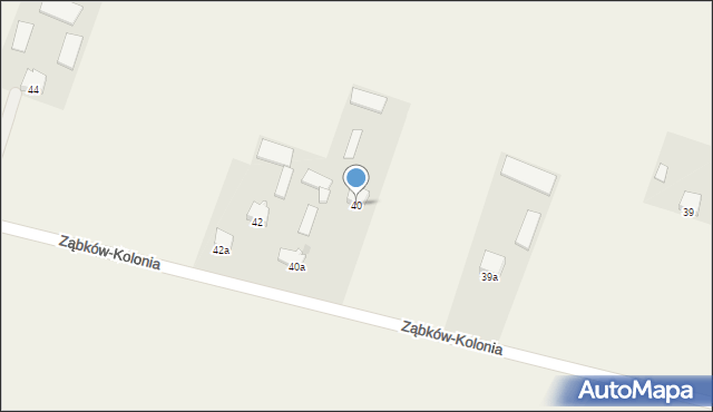 Ząbków-Kolonia, Ząbków-Kolonia, 40, mapa Ząbków-Kolonia