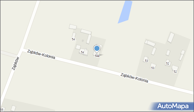 Ząbków-Kolonia, Ząbków-Kolonia, 54a, mapa Ząbków-Kolonia