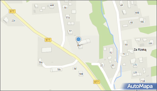 Zabłędza, Zabłędza, 38a, mapa Zabłędza