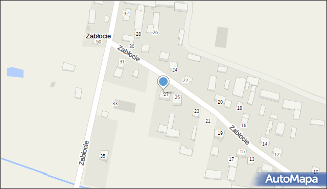 Zabłocie, Zabłocie, 29, mapa Zabłocie