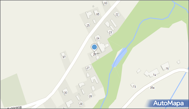 Zabłotce, Zabłotce, 26, mapa Zabłotce