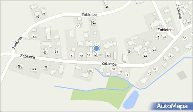 Zabłotce, Zabłotce, 52, mapa Zabłotce