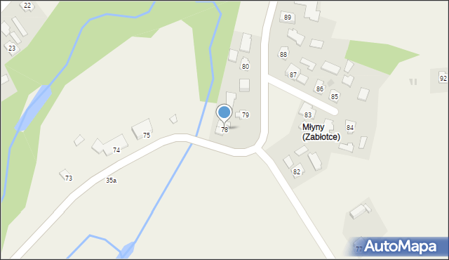 Zabłotce, Zabłotce, 78, mapa Zabłotce
