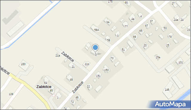 Zabłotce, Zabłotce, 2, mapa Zabłotce